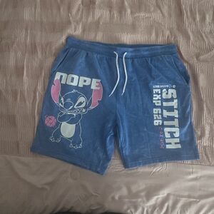 Disney Blue Stitch Men's Athletic Shorts